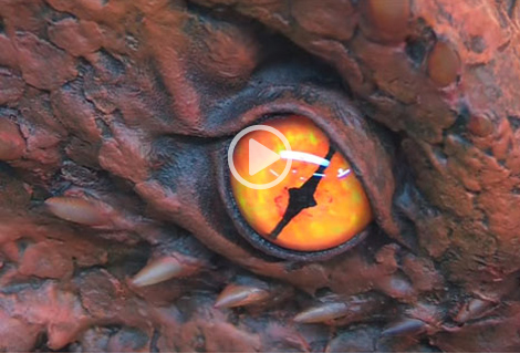 Un magnifique Smaug en papier maché