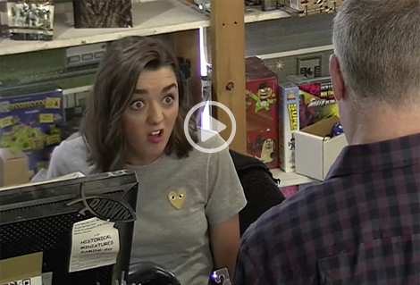 Maisie Williams se fait passer pour une vendeuse 